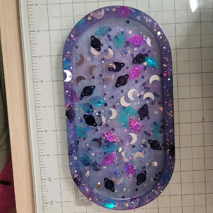Pre-Made Resin Tray for Home Organization and Storage Solutions