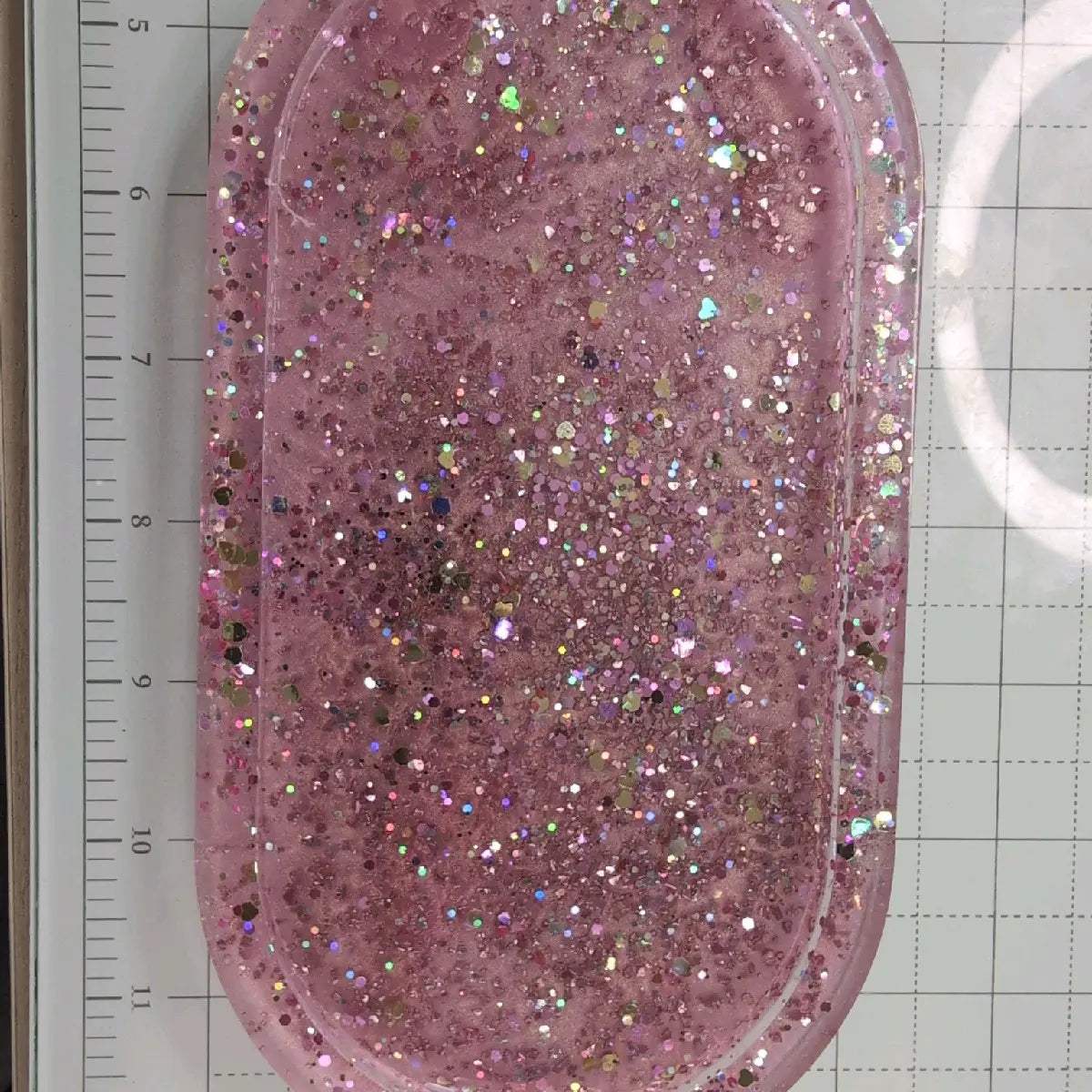Pre-Made Resin Tray for Home Organization and Storage Solutions